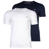 EMPORIO ARMANI Herren T-Shirt, 2er Pack - ENDURANCE, Rundhals, Regular Fit, Stretch Cotton