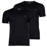 EMPORIO ARMANI Herren T-Shirt, 2er Pack - ENDURANCE, Rundhals, Regular Fit, Stretch Cotton