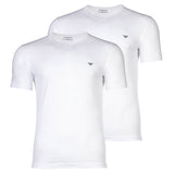 EMPORIO ARMANI Herren T-Shirts, 2er Pack - CORE LOGOBAND, V-Neck, Regular Fit, Stretch Cotton