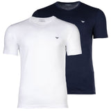 EMPORIO ARMANI Herren T-Shirts, 2er Pack - CORE LOGOBAND, V-Neck, Regular Fit, Stretch Cotton