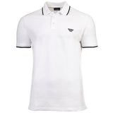 EMPORIO ARMANI Men's Polo Shirt - ESSENTIAL, Piqué, Logo, Cotton, Plain