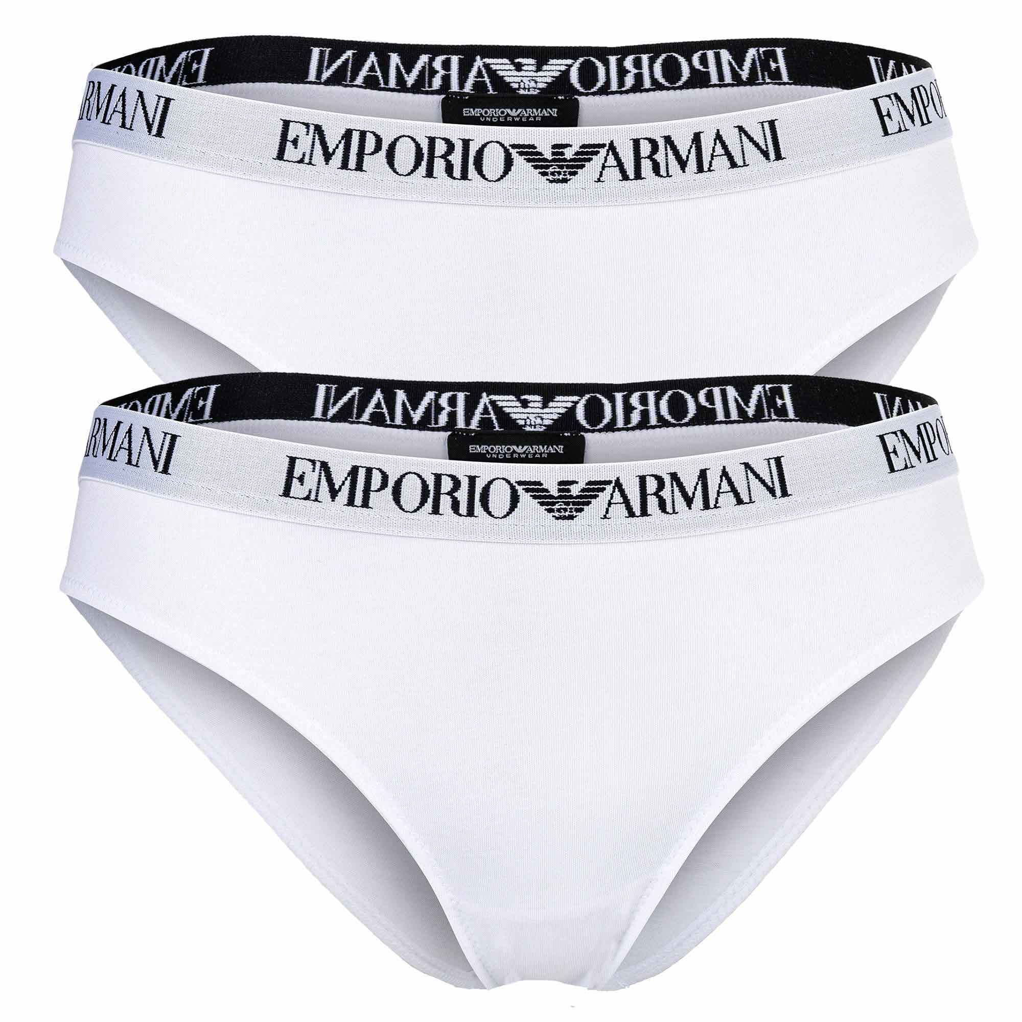 EMPORIO ARMANI Women's Briefs, 2-Pack - ESSENTIAL COTTON, Briefs, Cotton Stretch