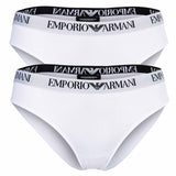 EMPORIO ARMANI Women's Briefs, 2-Pack - ESSENTIAL COTTON, Briefs, Cotton Stretch