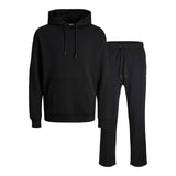 JACK&JONES Men Tracksuit – JJEBRADLEY SWEAT HOOD SET, 2-piece, tracksuit bottoms, jumper, open-leg design