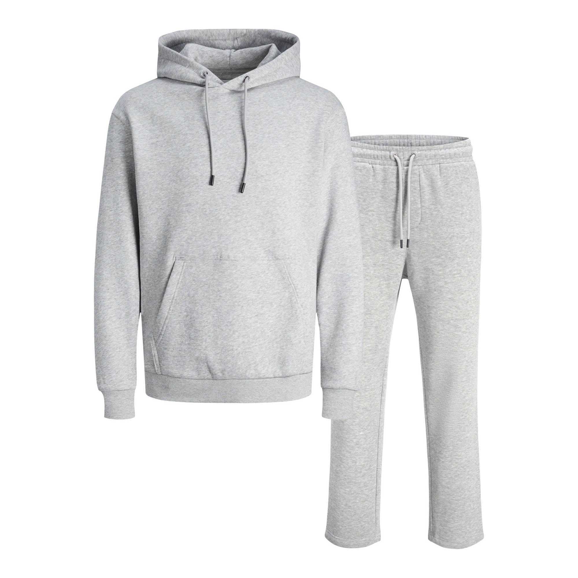 JACK&JONES Herren Jogginganzug - JJEBRADLEY SWEAT HOOD SET, 2-teilig, Jogginghose, Pullover, offenes Bein