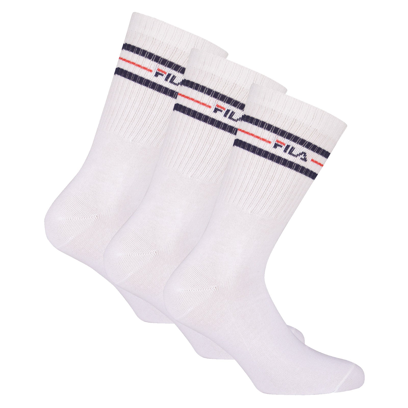 FILA Unisex Socken 3 Paar - Street, Sport, Lifestyle, Socks Set, Stripes, 35-46