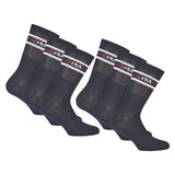 FILA Unisex Socken 6 Paar - Street, Sport, Lifestyle, Socks Set, Stripes (2x 3 Paar)
