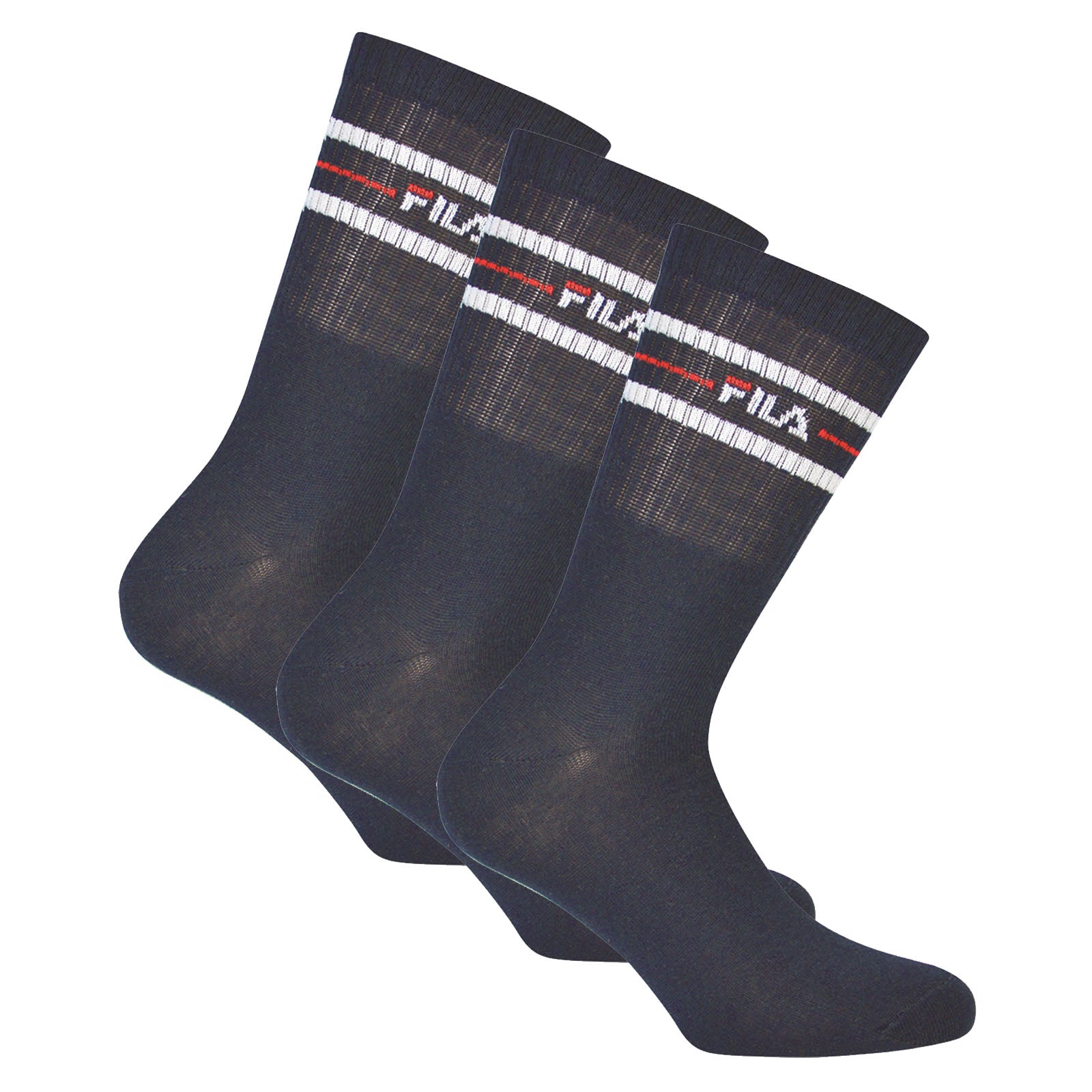 FILA Unisex Socken 3 Paar - Street, Sport, Lifestyle, Socks Set, Stripes, 35-46