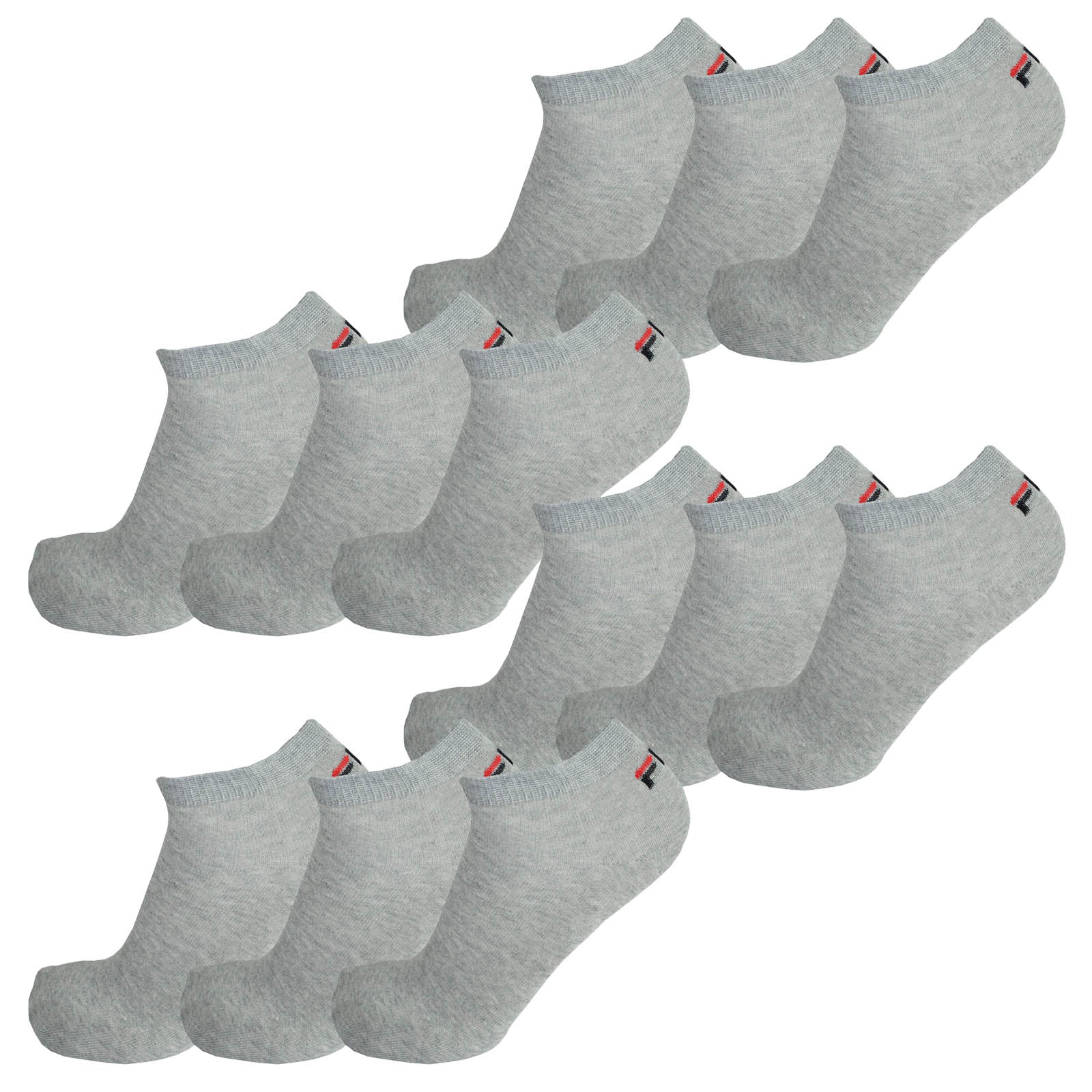 Fila 12 pairs of socks, Invisible Sneakers Unisex, one color, 35-46 (4x 3-pack)