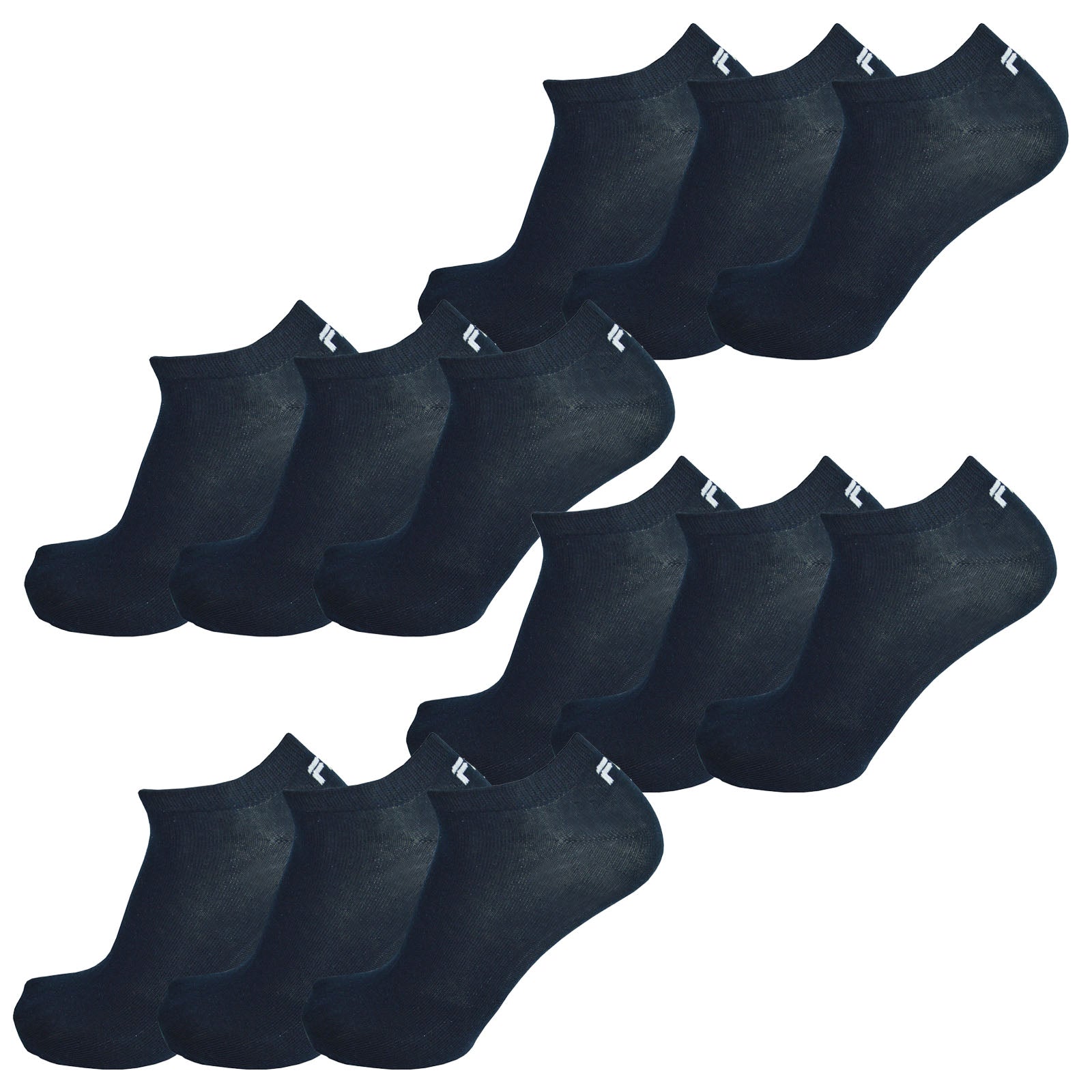 Fila 12 pairs of socks, Invisible Sneakers Unisex, one color, 35-46 (4x 3-pack)