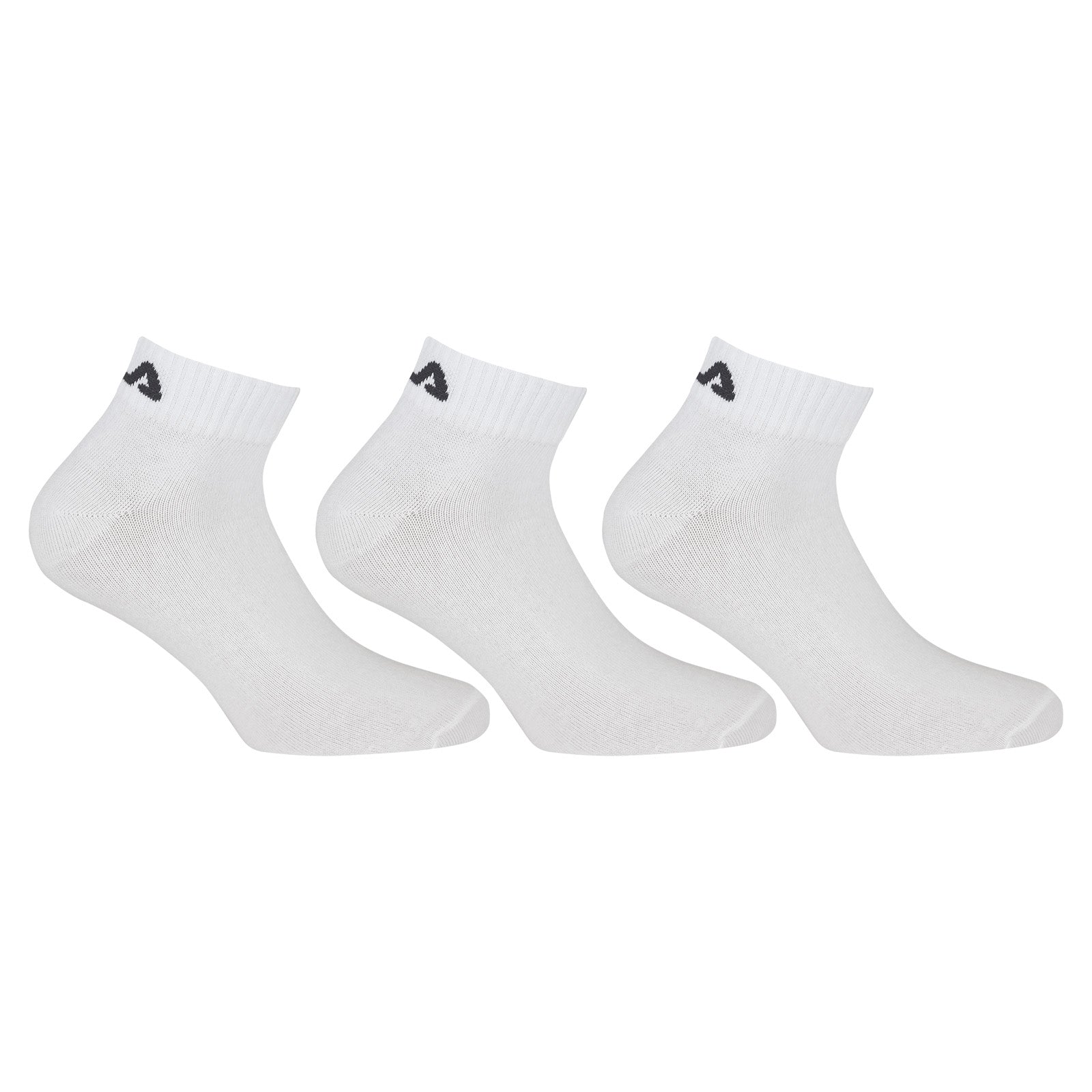 FILA Quarter Socken Unisex, 3 Paar - Kurzsocken, Sport, Logo-Bund, uni, 35-46