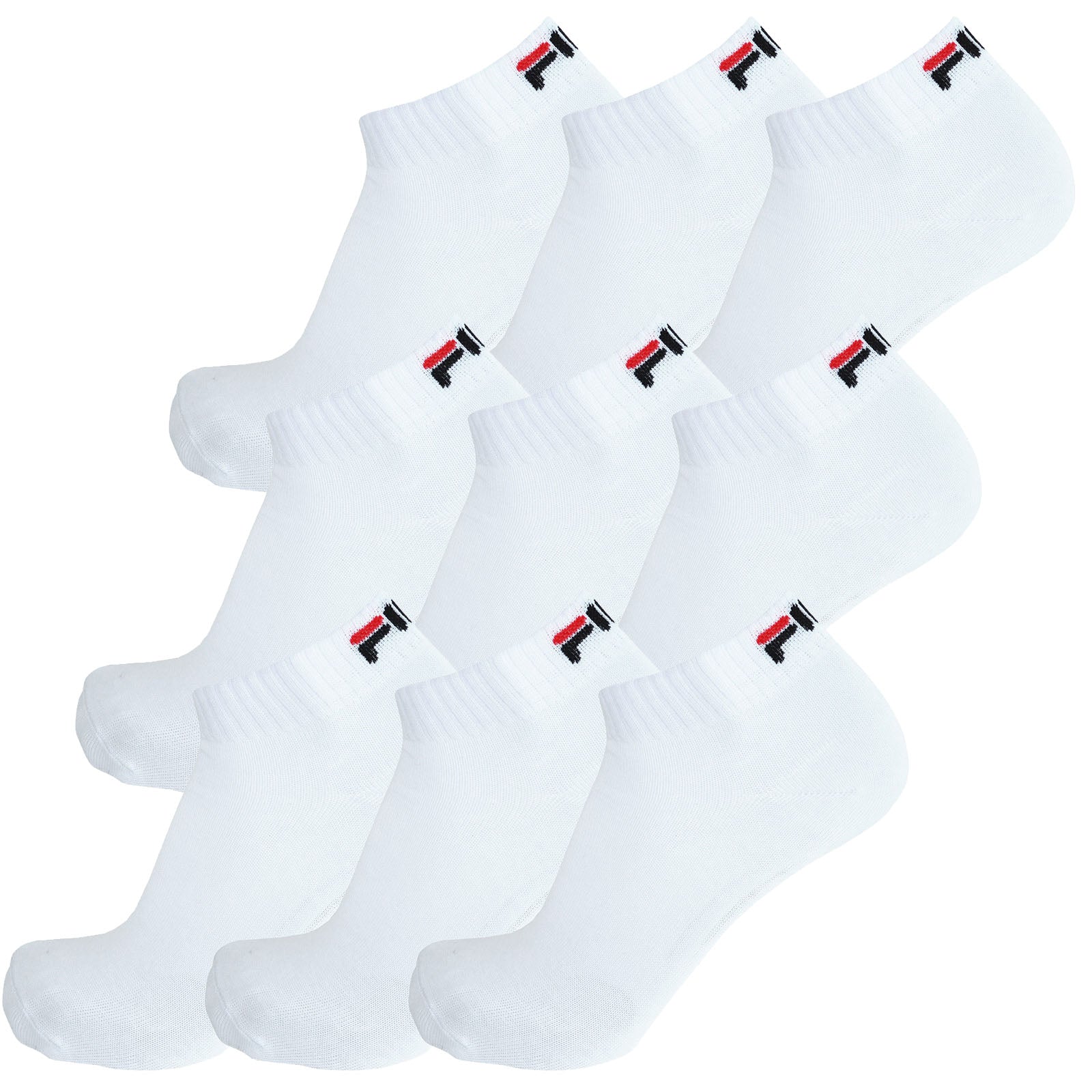 Fila 9 Paar Socken, Quarter Socks, Sneakers Unisex, Trainer, 35-46 (3x 3er Pack)