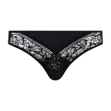 FEMILET ladies' briefs - Floral Touch, floral lace, opaque mesh material