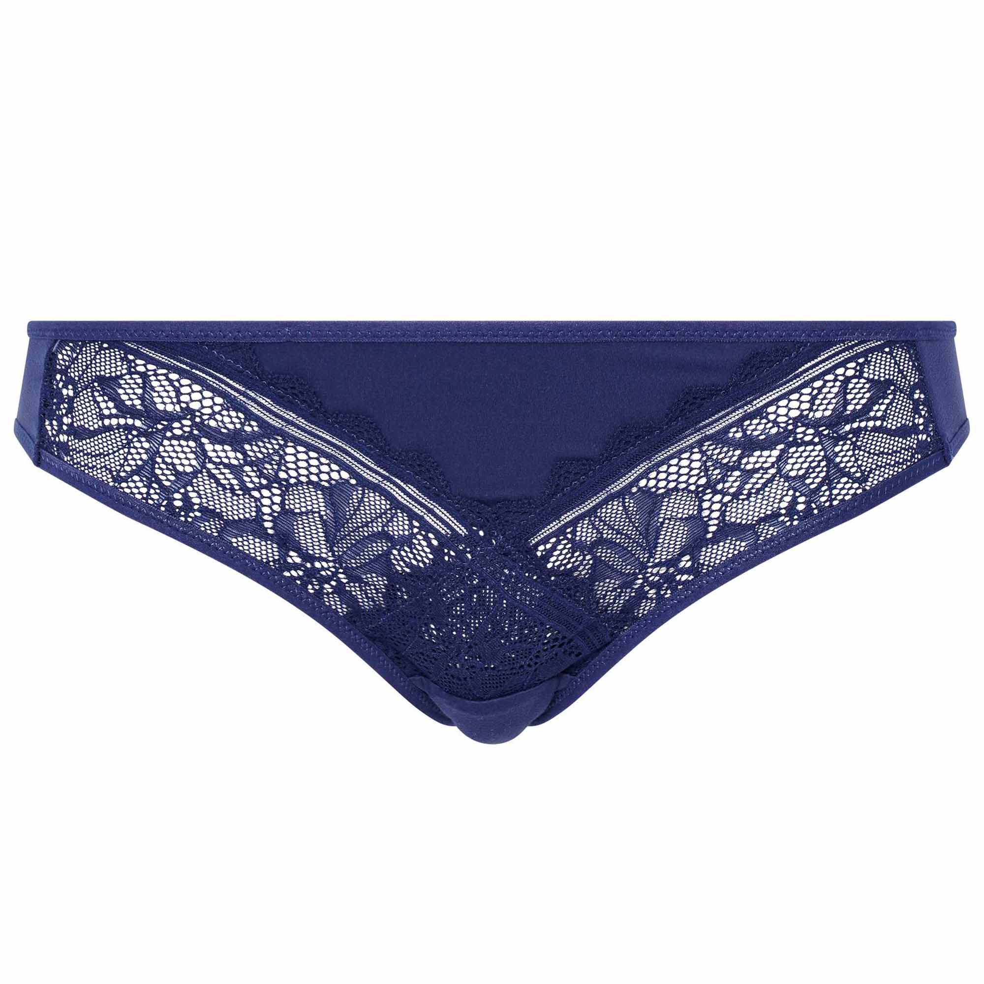 FEMILET ladies' briefs - Floral Touch, floral lace, opaque mesh material