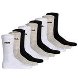 FILA Unisex Socken, 9er Pack - Tennissocken, Crew Socks, Logo