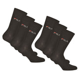 FILA Unisex Socken, 6 Paar - Strümpfe, Street, Sport, Socks Set, Logo (2x 3er Pack)