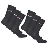 FILA Unisex Socken, 6 Paar - Strümpfe, Street, Sport, Socks Set, Logo (2x 3er Pack)