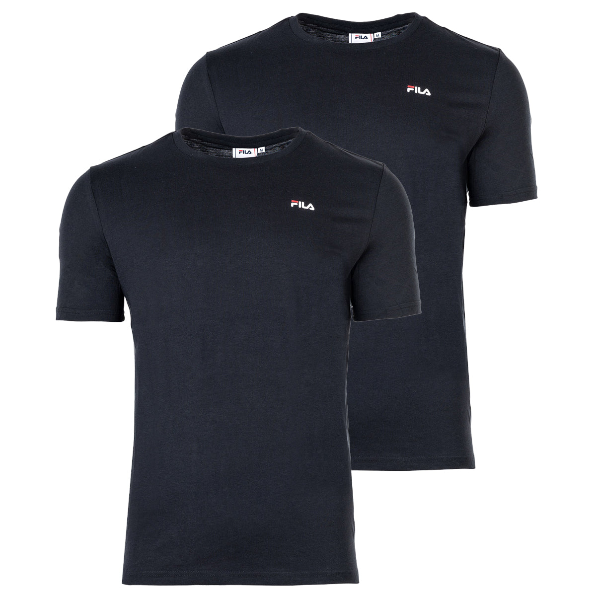 FILA Herren T-Shirt, Multipack - BROD Tee, Rundhals, Kurzarm, Logo