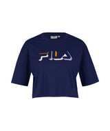 FILA Damen T-Shirt BOITUVA - Cropped Tee, Crewneck, Rundhals, Kurzarm, Logo