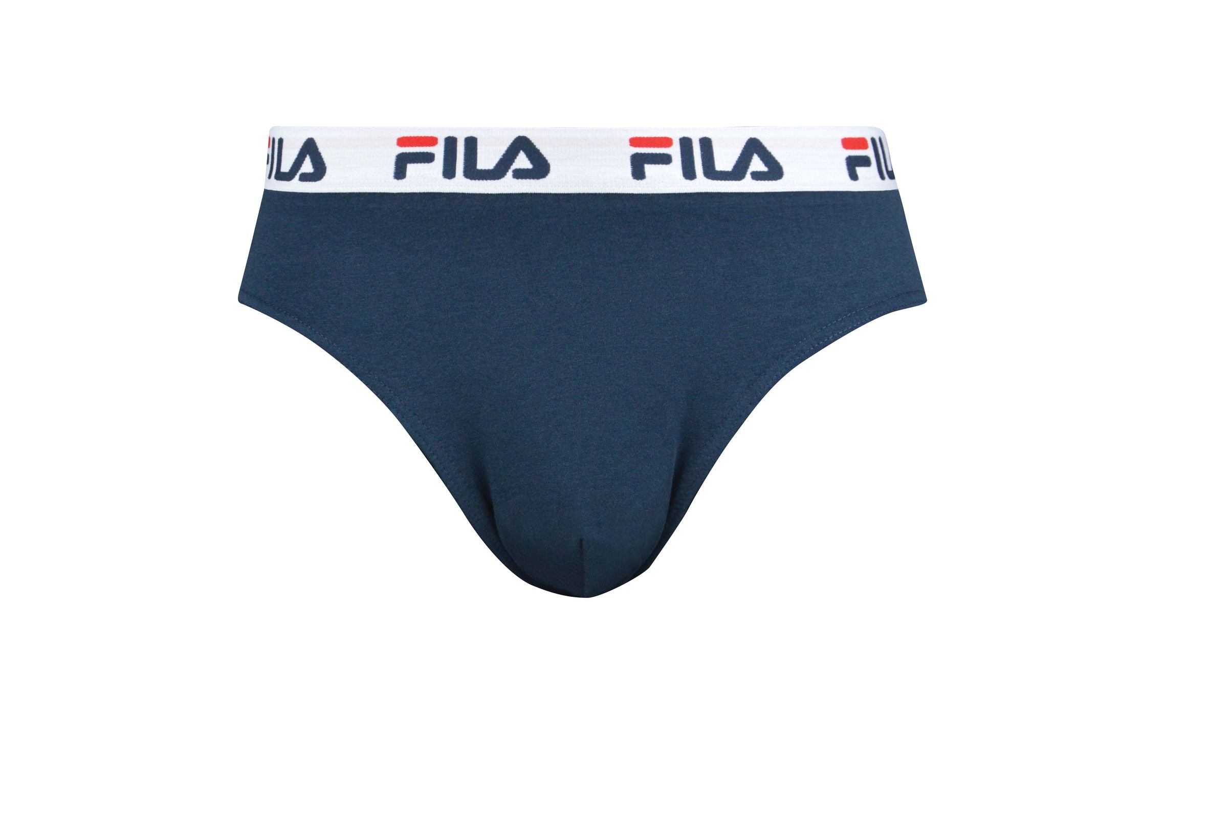 FILA Herren Slips im Pack - Briefs, Logobund, Urban, Cotton Stretch, einfarbig, S-2XL