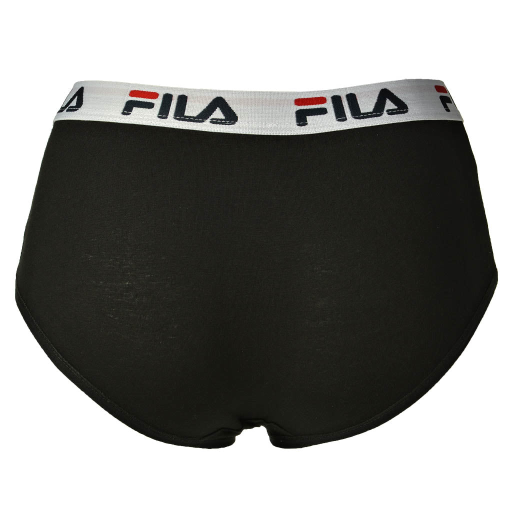 FILA Damen Hipster Slips, Vorteilspack - Pants, Logo-Bund, Cotton Stretch, einfarbig, XS-XL
