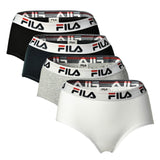 FILA Women's Hipster - 4-pack Brief, Logo Waistband, Cotton Stretch, Unicoloured