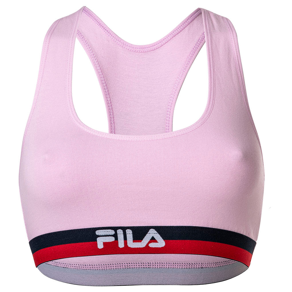 FILA Ladies Bustier - Bra, Sports Bra, Racerback, Cotton Stretch, plain, XS-XL