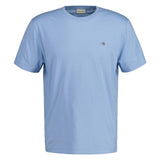 GANT Herren T-Shirt - REGULAR SHIELD, Rundhals, kurzarm, Baumwolle, Stickerei