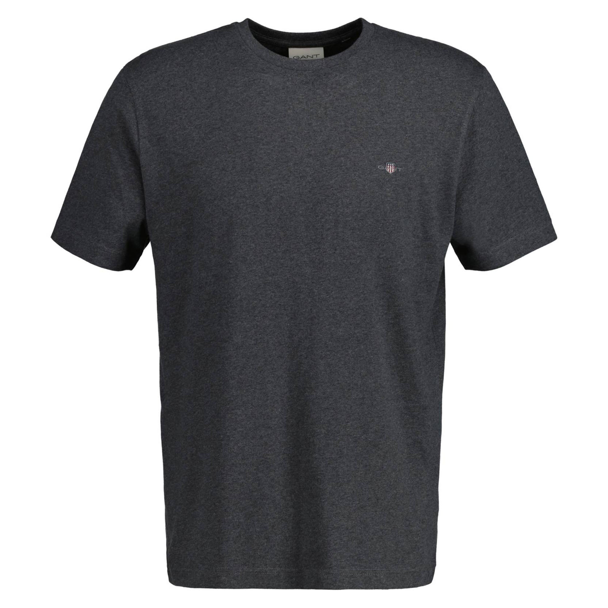 GANT Herren T-Shirt - REGULAR SHIELD, Rundhals, kurzarm, Baumwolle, Stickerei