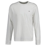 GANT Herren Longsleeve - REGULAR SHIELD LS, Shirt, Rundhals, Langarm, Baumwolle