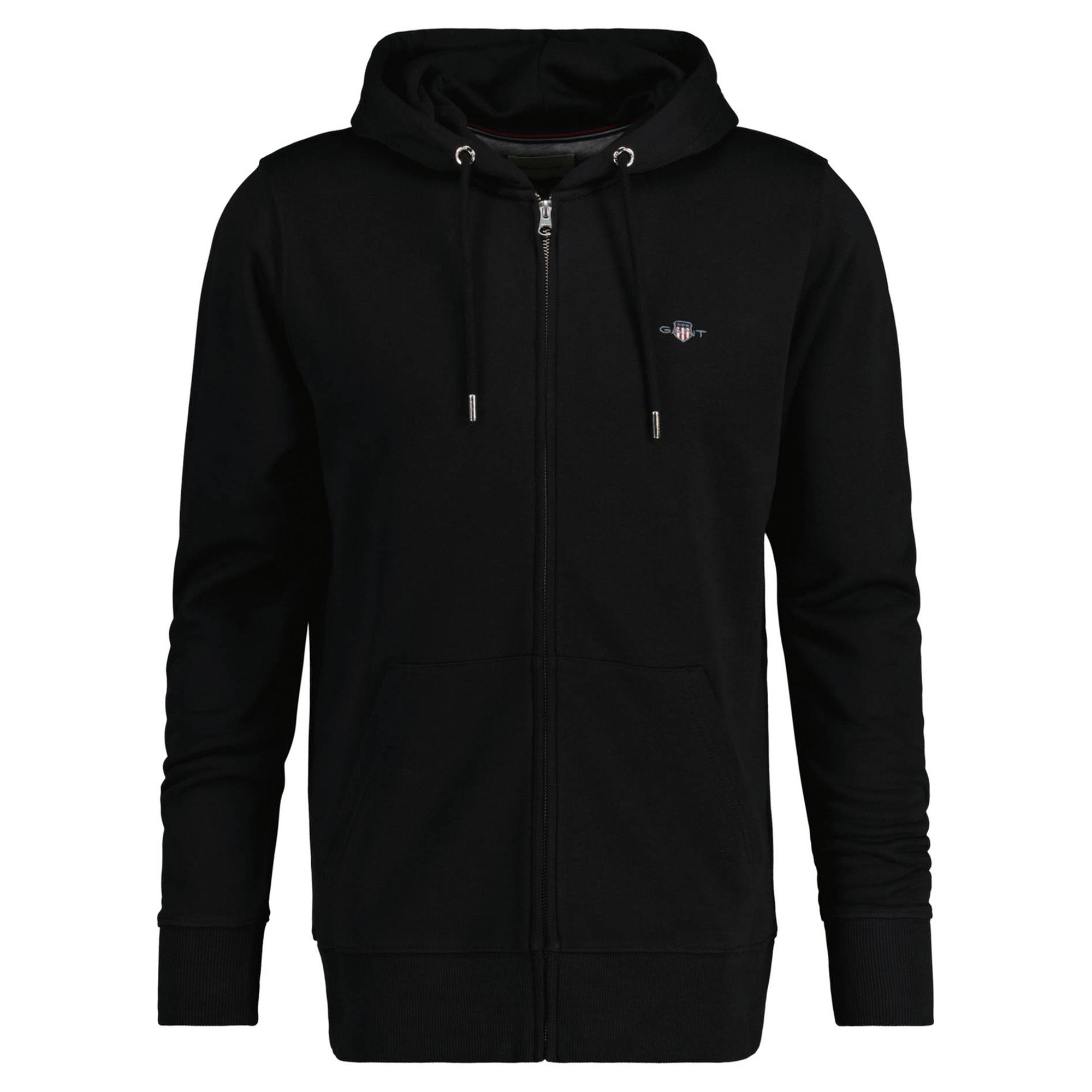 GANT Herren Sweatjacke - REGULAR SHIELD FULL ZIP HOODIE, Kapuze, Baumwoll-Mix