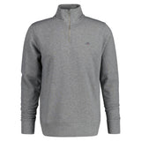 GANT Herren Sweatshirt - REGULAR SHIELD HALF ZIP SWEAT, Reißverschluss-Kragen, Logo