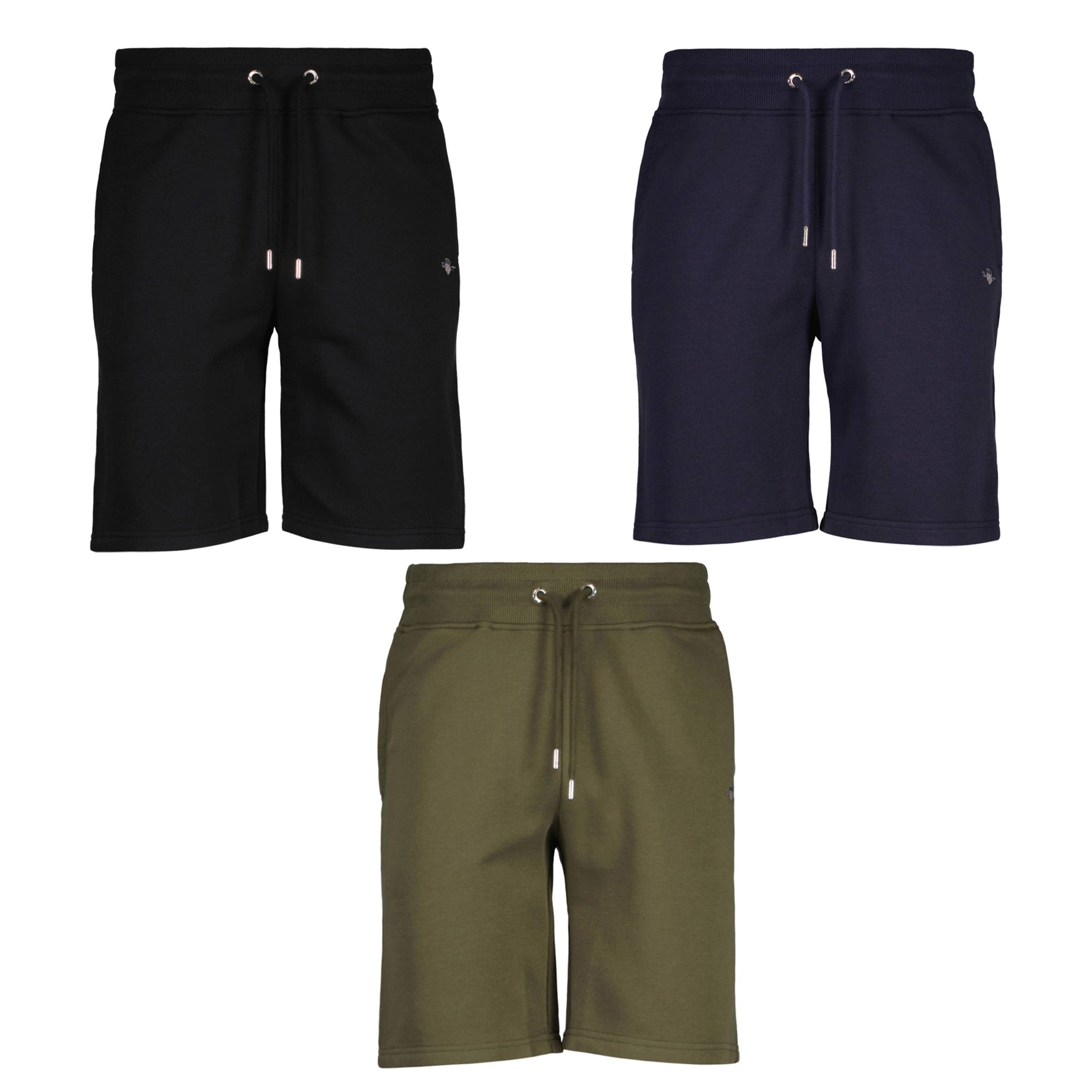 GANT Herren Sweatshorts - REGULAR SHIELD, Jogging Pants, kurz, Cotton-Mix, Logo