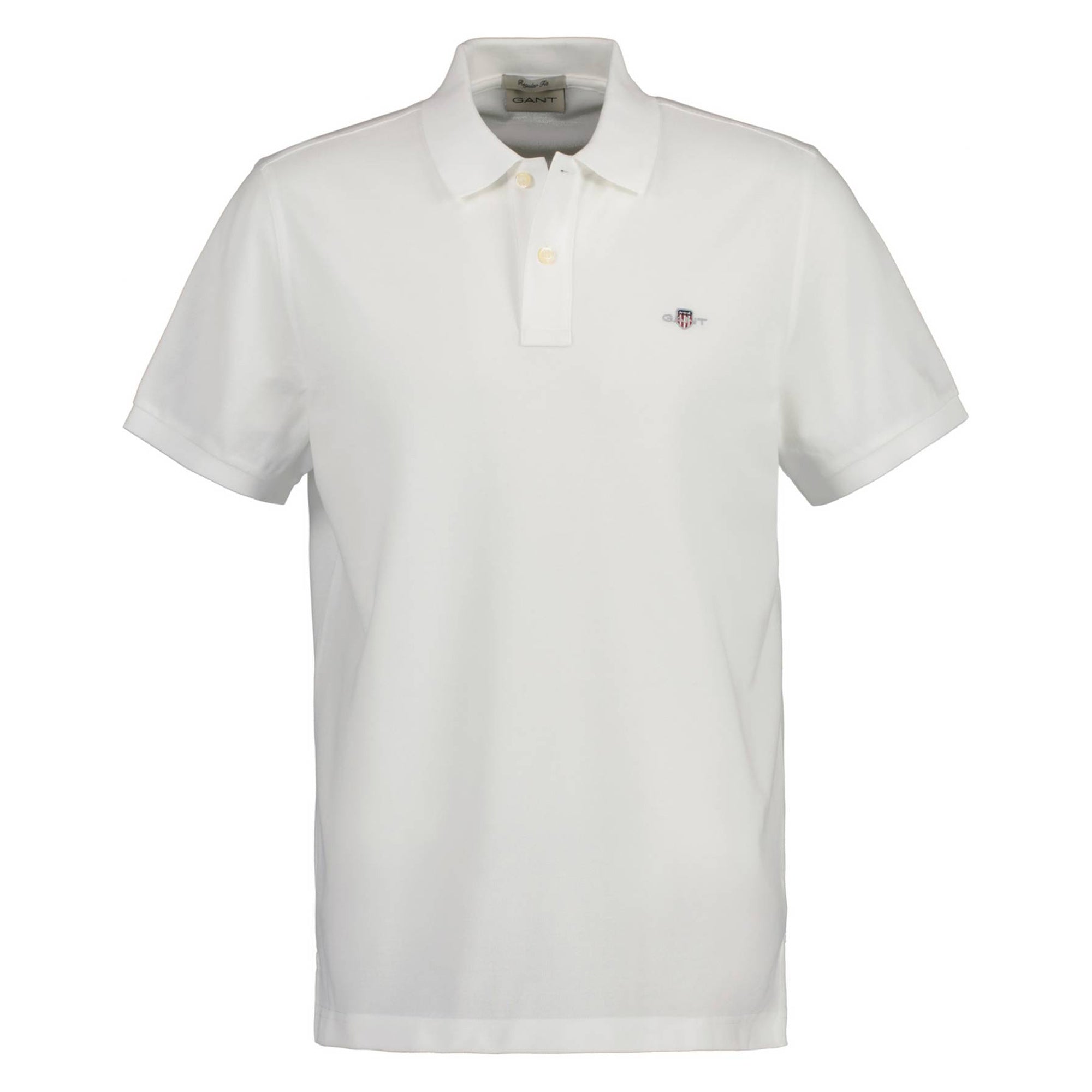 GANT Herren Poloshirt - REGULAR SHIELD, Kurzarm, Knopfleiste, Pique, Stickerei