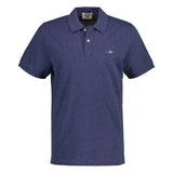 GANT Herren Poloshirt - REGULAR SHIELD, Kurzarm, Knopfleiste, Pique, Stickerei