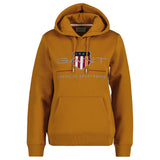 GANT Ladies Sweatshirt - REGULAR ARCHIVE SHIELD HOODIE, hooded sweatshirt, logo