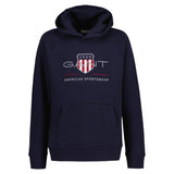 GANT Kids Sweatshirt - ARCHIVE SHIELD HOODIE, hooded sweatshirt, logo, uni