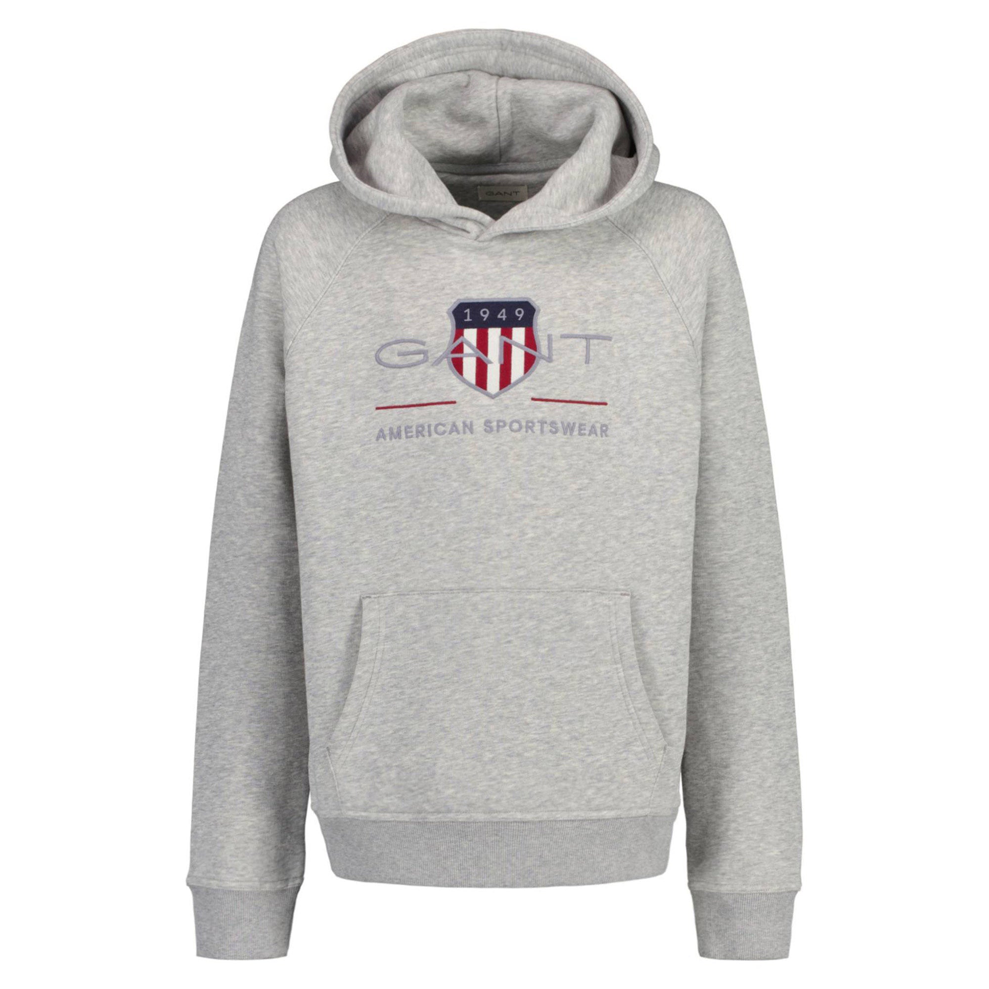 GANT Kinder Sweatshirt - ARCHIVE SHIELD HOODIE, Kapuzen-Pullover, Logo, uni