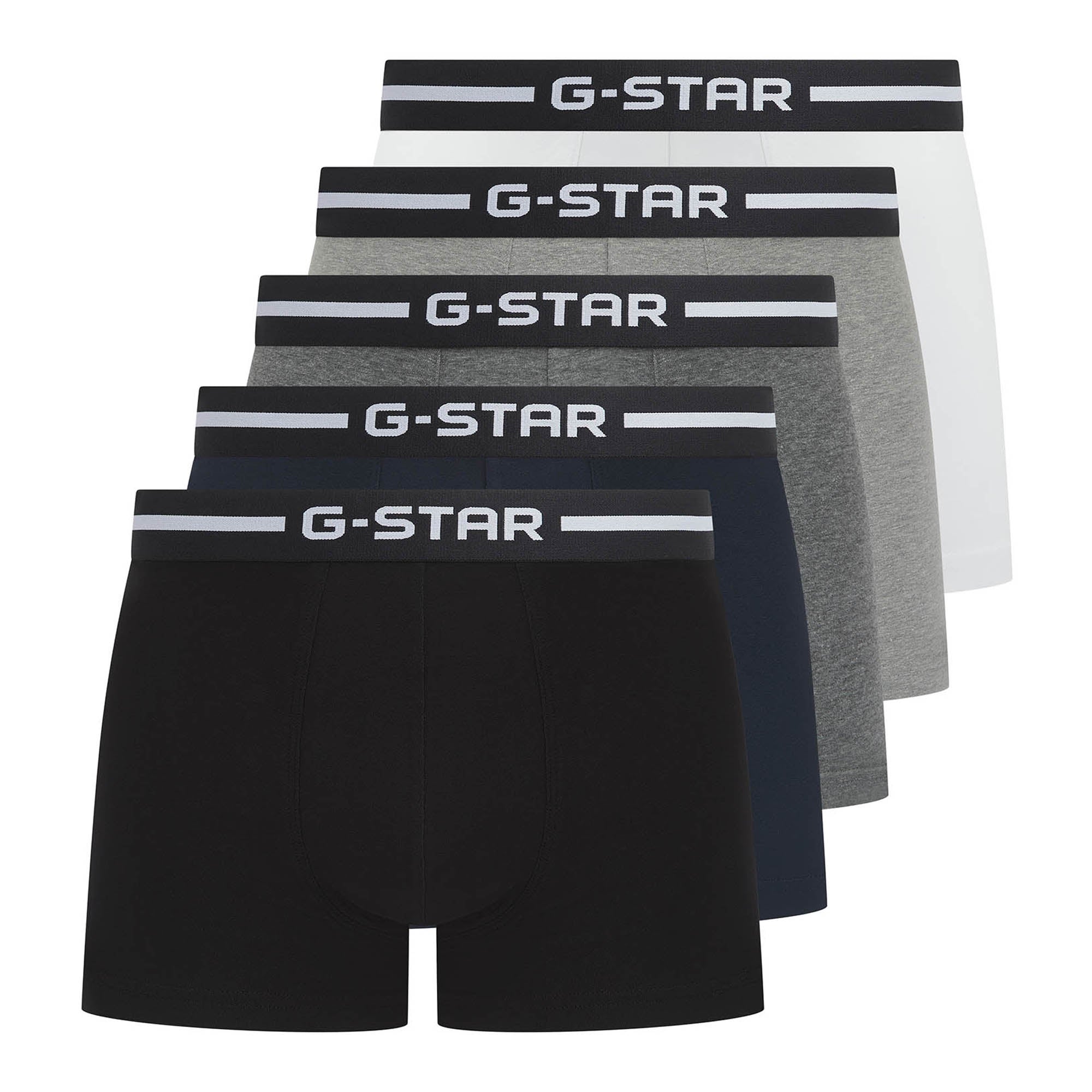G-STAR Herren Boxershorts, 5er Pack - HEMLOCK, Trunks, Cotton Stretch