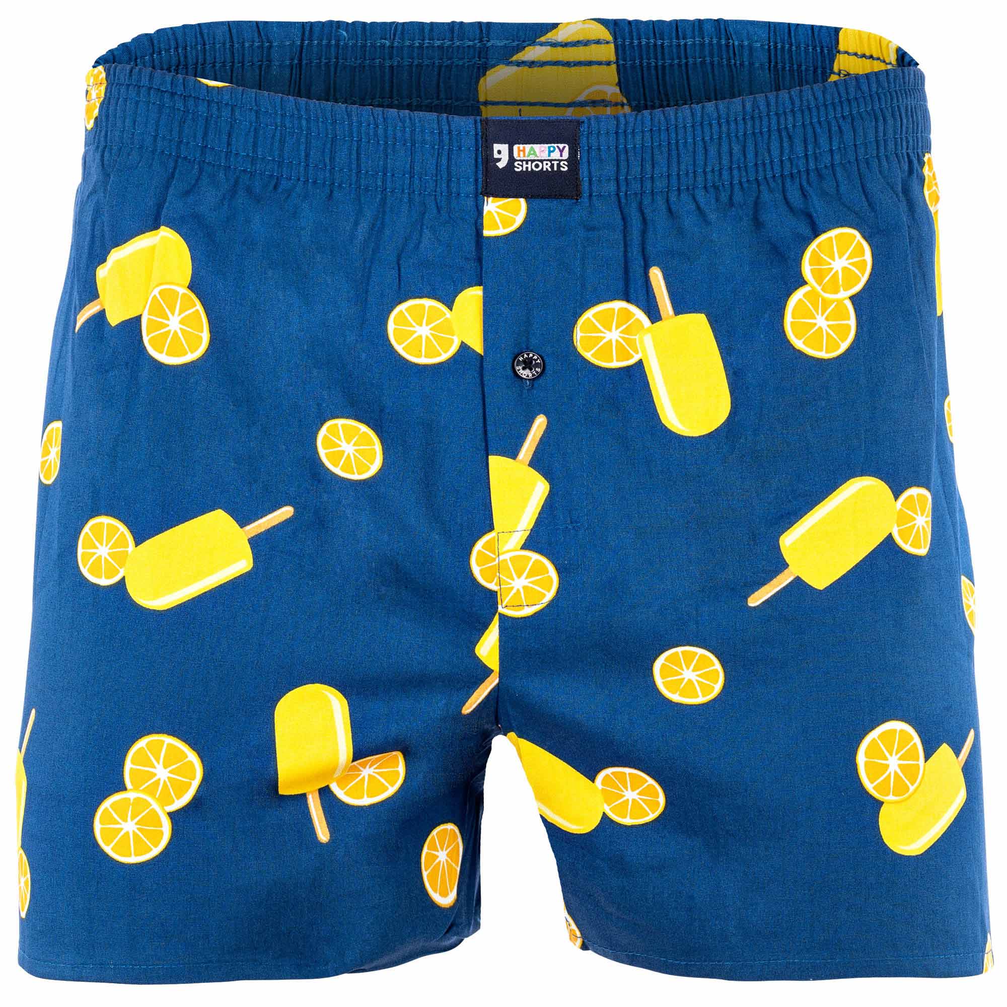 Happy Shorts Men's woven boxer shorts – American style, cotton, patterned