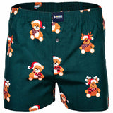 Happy Shorts Herren Webboxershorts - X-MAS, American Style, Baumwolle, Weihnachtsprint