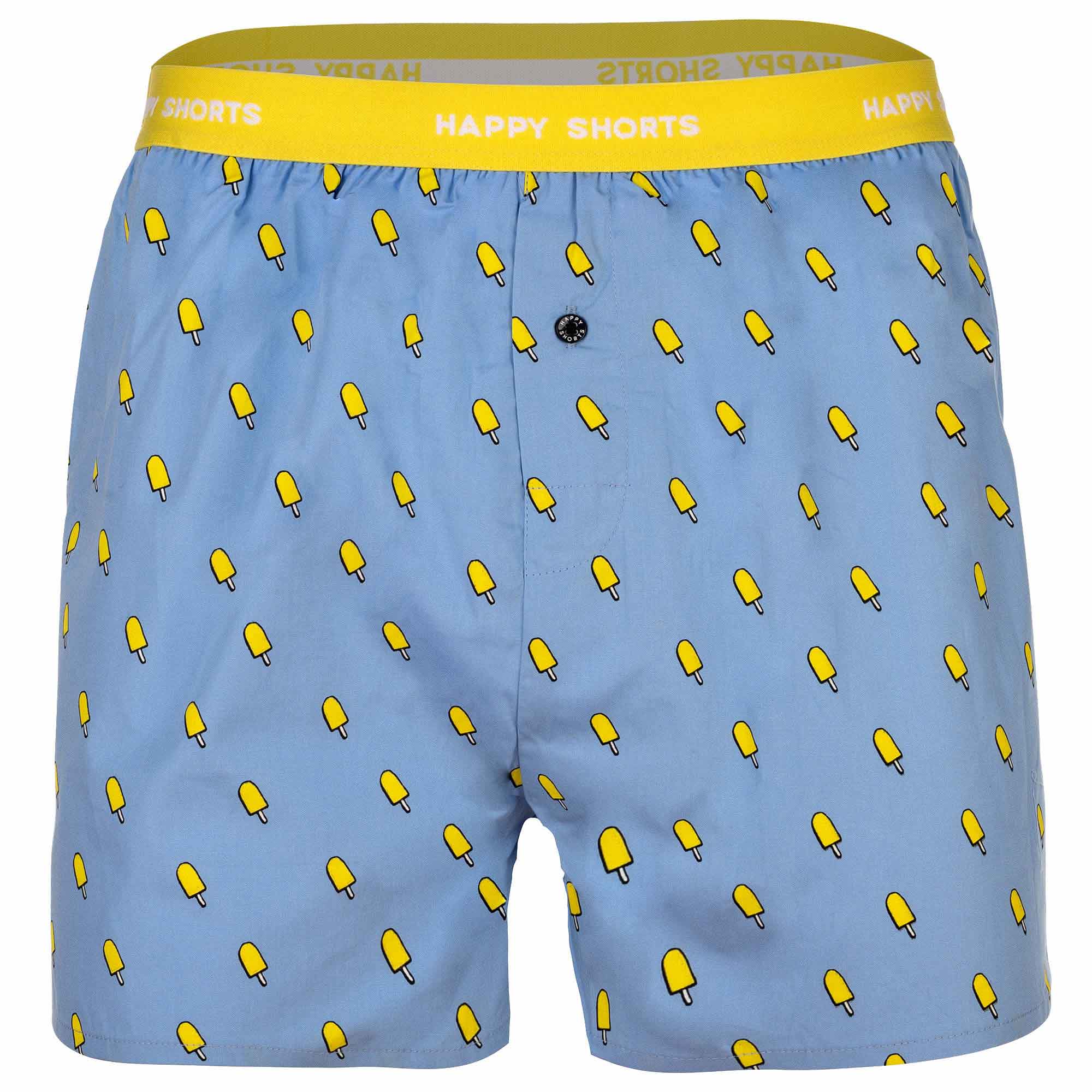 Happy Shorts Herren Webboxershorts - American Style, Baumwolle, gemustert