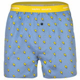 Happy Shorts Herren Webboxershorts - American Style, Baumwolle, gemustert