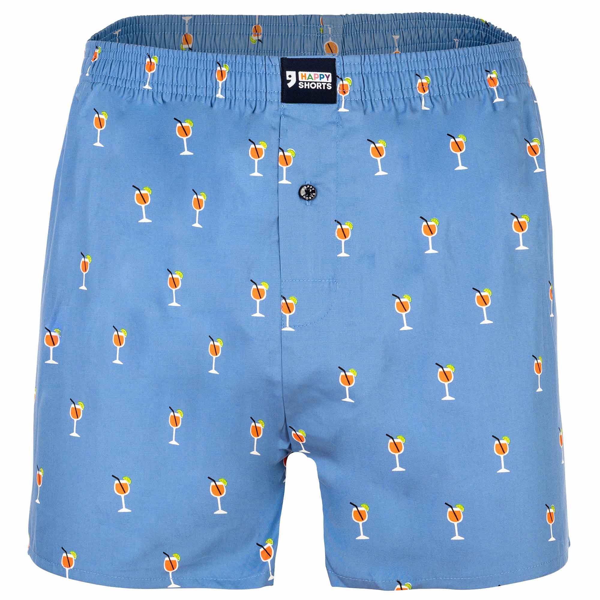 Happy Shorts Herren Webboxershorts - American Style, Baumwolle, gemustert