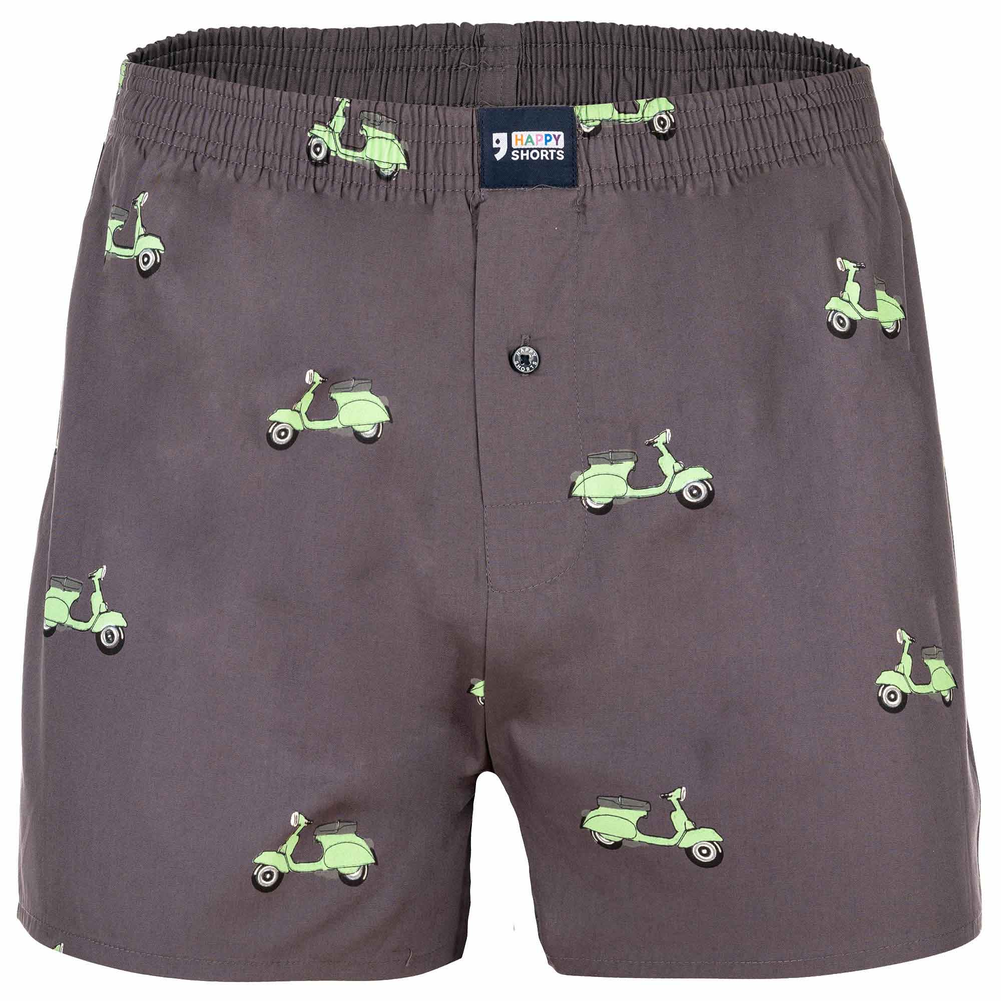 Happy Shorts Herren Webboxershorts - American Style, Baumwolle, gemustert
