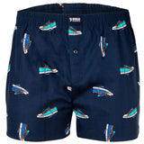 Happy Shorts Herren Webboxershorts - American Style, Baumwolle, gemustert