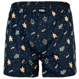 Happy Shorts Herren Webboxershorts - X-MAS, American Style, Baumwolle, Weihnachtsprint