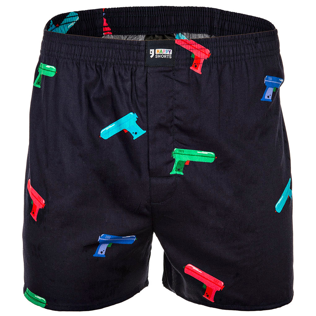Happy Shorts Herren Webboxershorts - American Style, Baumwolle, gemustert