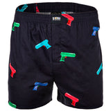 Happy Shorts Herren Webboxershorts - American Style, Baumwolle, gemustert