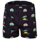 Happy Shorts Herren Webboxershorts - American Style, Baumwolle, gemustert